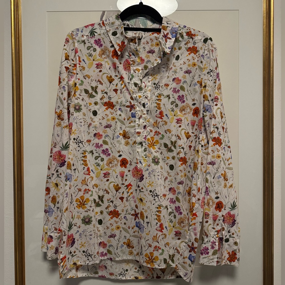Floral Print Popover Shirt (Liberty of London fabric)